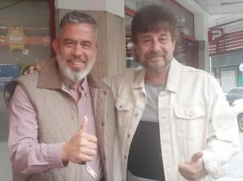 Daniel Mollo junto con el exprecandidato a intendente de San Martín, Matías Lobos