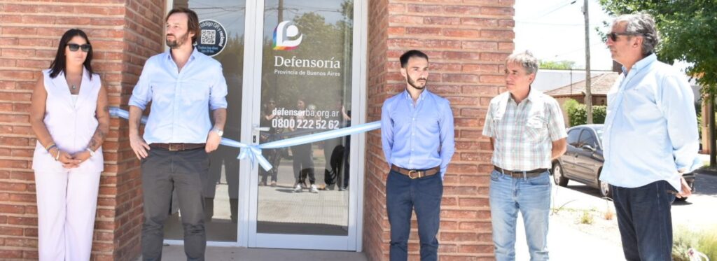 En Suipacha, Lorenzino avanzó con la descentralización de la Defensoría e inauguró la sede número 62.