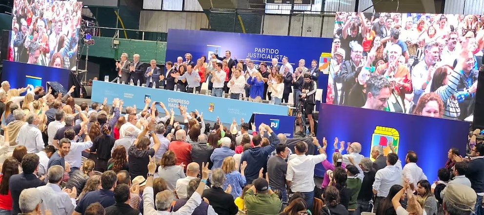 El último Congreso nacional del PJ también fue presidido por Gildo Insfrán en 2023. 