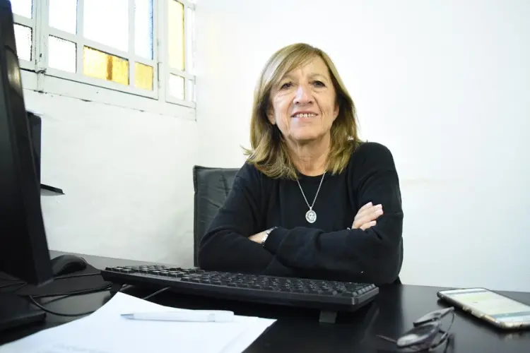 La senadora de UxP, María Rosa Martínez. 
