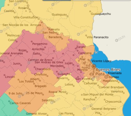 Según el SMN, el temporal continuará afectando varios municipios del AMBA y alrededores hasta la tarde del sábado.