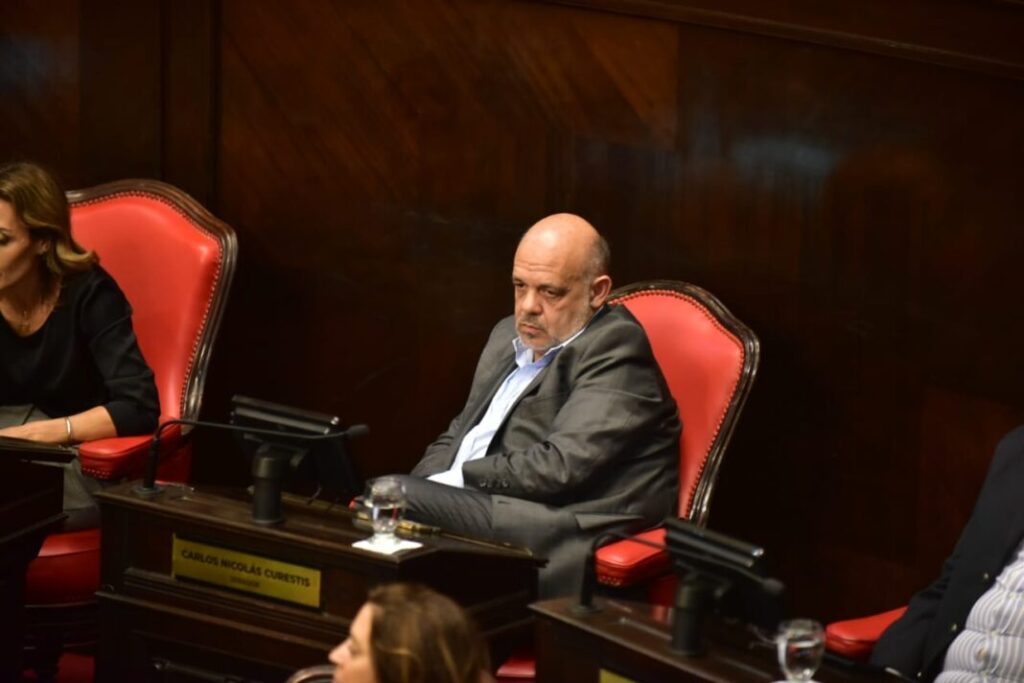 El senador bonaerense de La Libertad Avanza, Carlos Curestis.