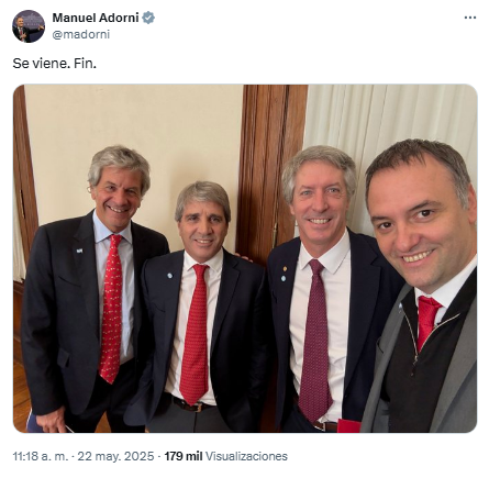 Momento previo al lanzamiento del plan para declarar los dólares del colchón.