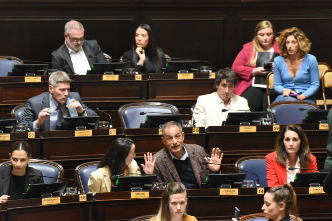 Un puñado de diputados bonaerenses de distintos bloques exigieron un repudio institucional del recinto al hostigamiento del Gobierno nacional contra el periodista Hugo Alconada Mon.