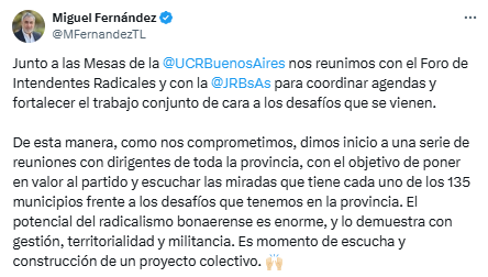La UCR bonaerense reunió a intendentes del partido centenario para comenzar a delinear la estrategia electoral de cara a las legislativas de septiembre.