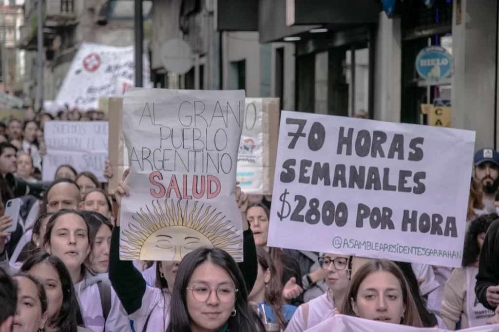 Los residentes del Garrahan rechazaron el bono anunciado por el Gobierno. 