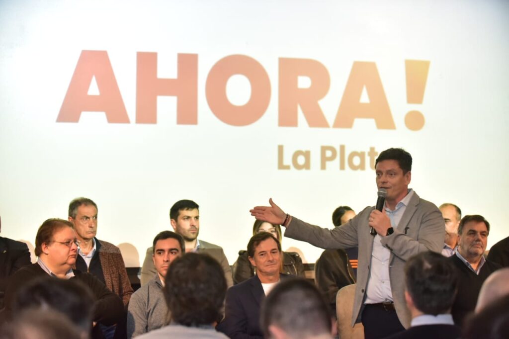 El diputado Claudio Frangul fue uno de los dirigentes platenses que acompañó el lanzamiento de "Ahora".