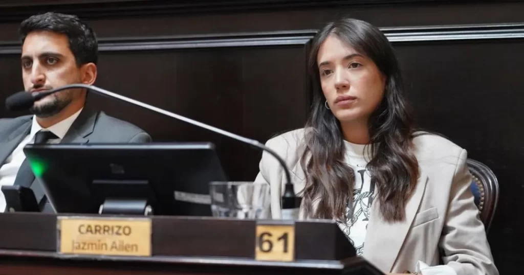 La diputada libertaria, Jazmín Carrizo.