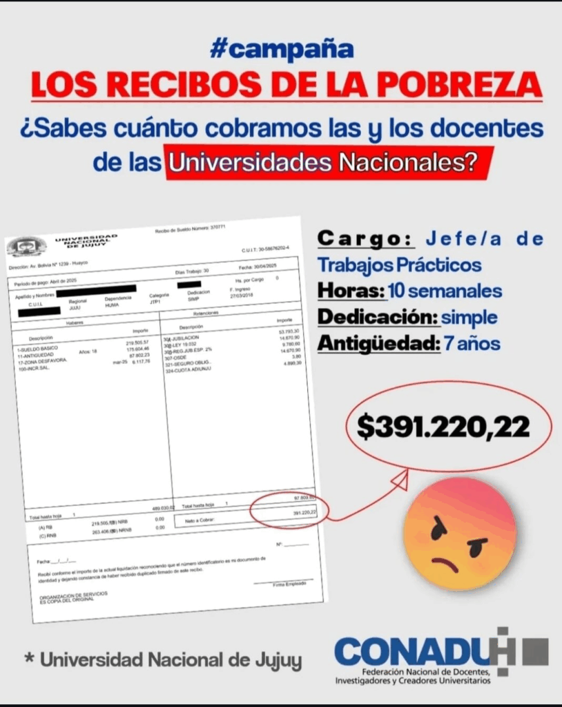 Docentes universitarios definieron un nuevo paro de 48 horas.