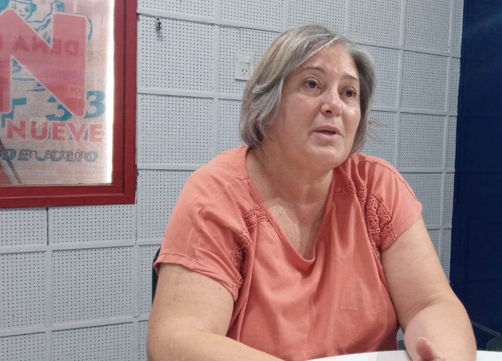 La concejala de UxP en el distrito de 9 de Julio, Julia Castro. 