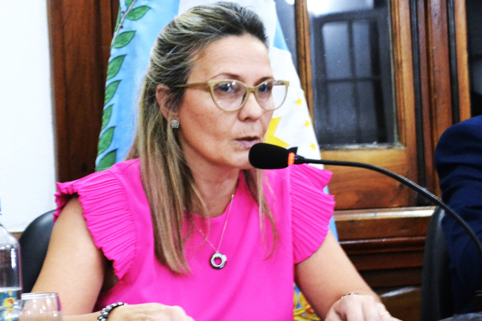 La intendenta de 9 de Julio, María José Gentile. 