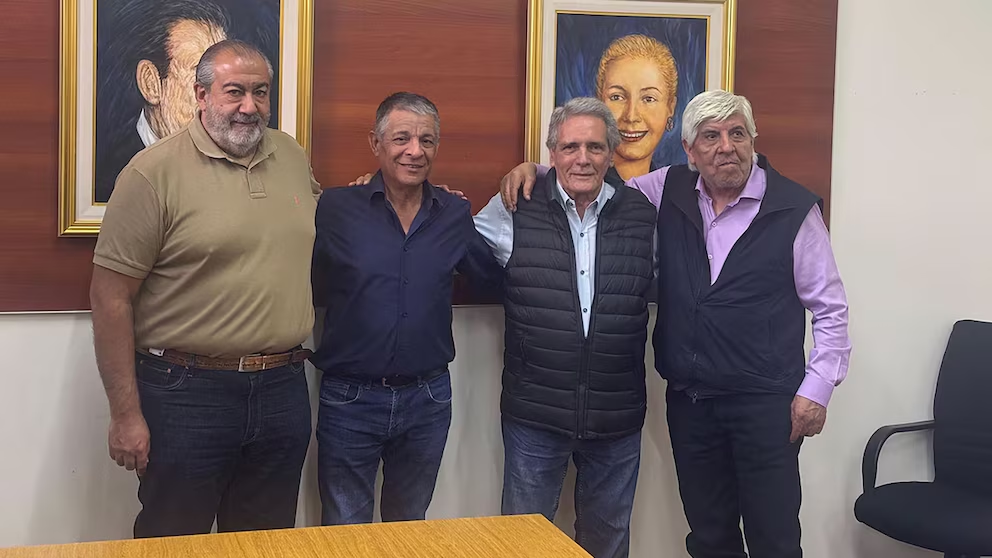 Héctor Daer, Octavio Argüello, Carlos Acuña y Hugo Moyano