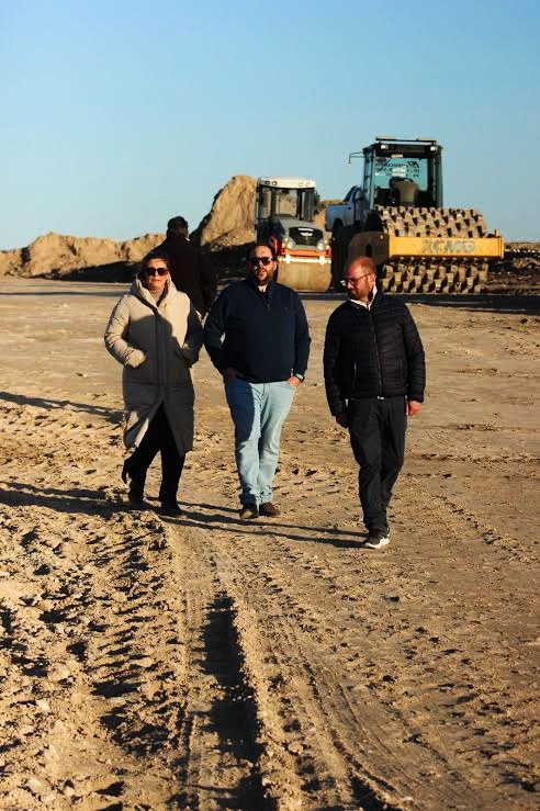 En mayo pasado, Neumann recorrió la obra de la Ruta Nacional Nº35 y pidió acelerar con su reparación.