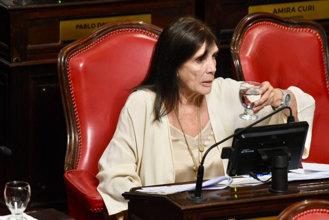 La senadora, Teresa García, respaldó la media sanción de la reelección indefinida. “No se trata de atornillarse a una banca”, sostuvo.