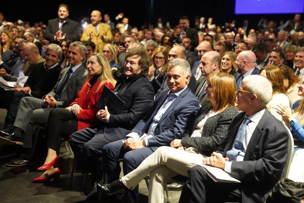 El presidente de la Nación, Javier Milei, encabezó el cierre del Congreso libertario que tuvo lugar en la ciudad de La Plata