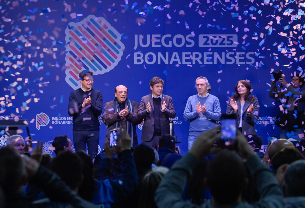 El gobernador Axel Kicillof encabezó el acto de apertura de la 34° edición de los Juegos Bonaerenses, desde donde se diferenció de la gestión de Javier Milei.