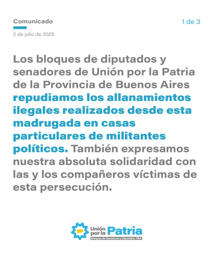 Diputados y senadores de Unión por la Patria apuntaron contra la Justicia y pidieron la liberación de las militantes detenidas por vandalizar la casa de José Luis Espert.