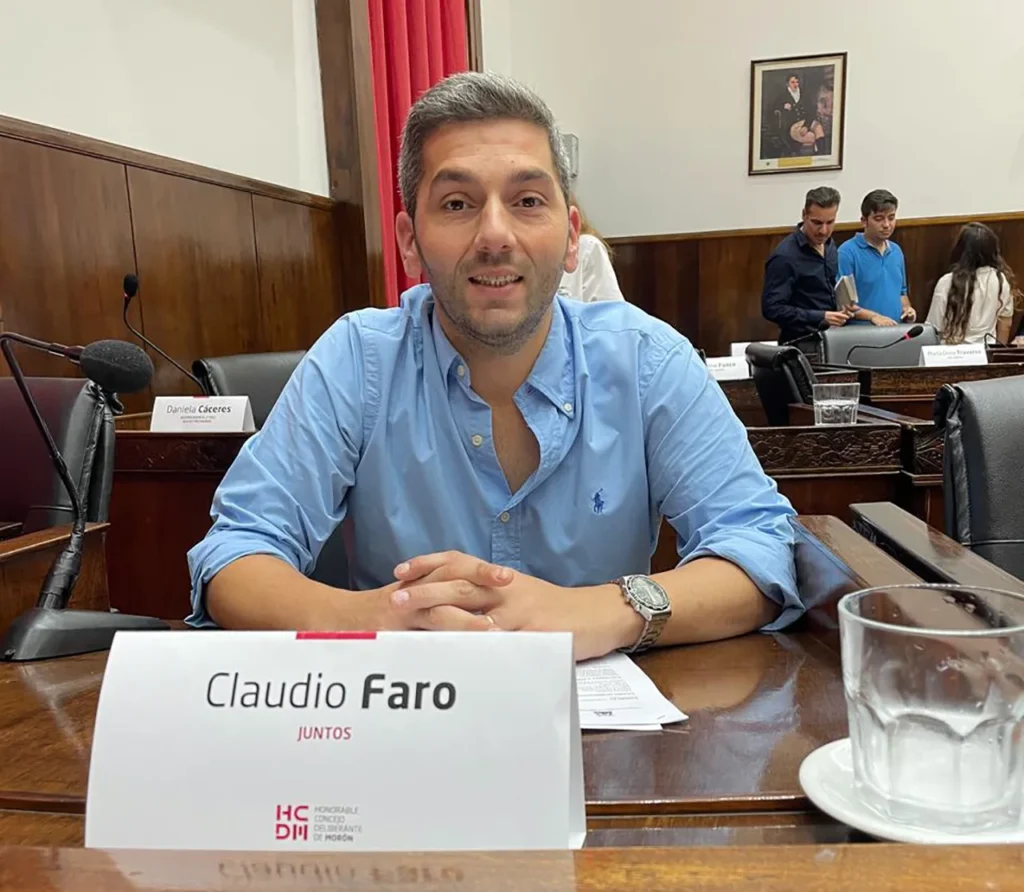 El concejal Claudio Faro fue el encargado del PRO para llevar adelante las negociaciones con LLA en Morón.