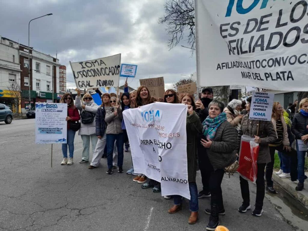 Bordaisco refirió a las protestas que encabezan los afiliados autoconvocados de IOMA en distintos puntos de la provincia y señaló la falta de acompañamiento de los sindicatos.