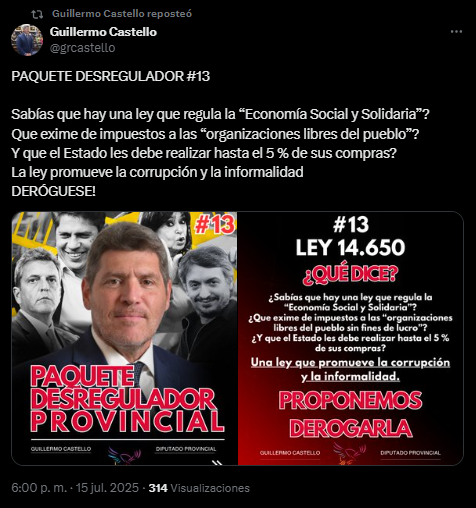 El diputado Castello desplegó una estrategia comunicacional en redes sociales para presentar sus proyectos en la Legislatura bonaerense.