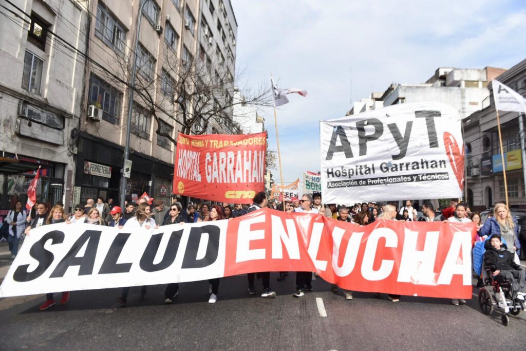 La marcha de los médicos del Garrahan partirá desde el Congreso hacia la Plaza de Mayo.