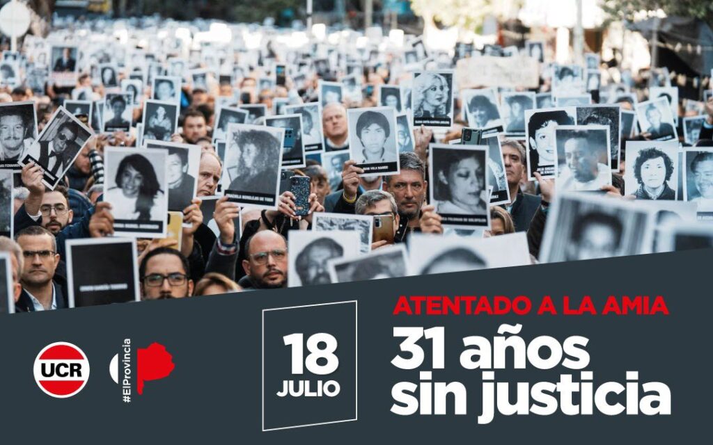 Legisladores de la UCR se sumaron al pedido de Memoria, Verdad y Justicia a más de tres décadas del ataque terrorista a la AMIA.