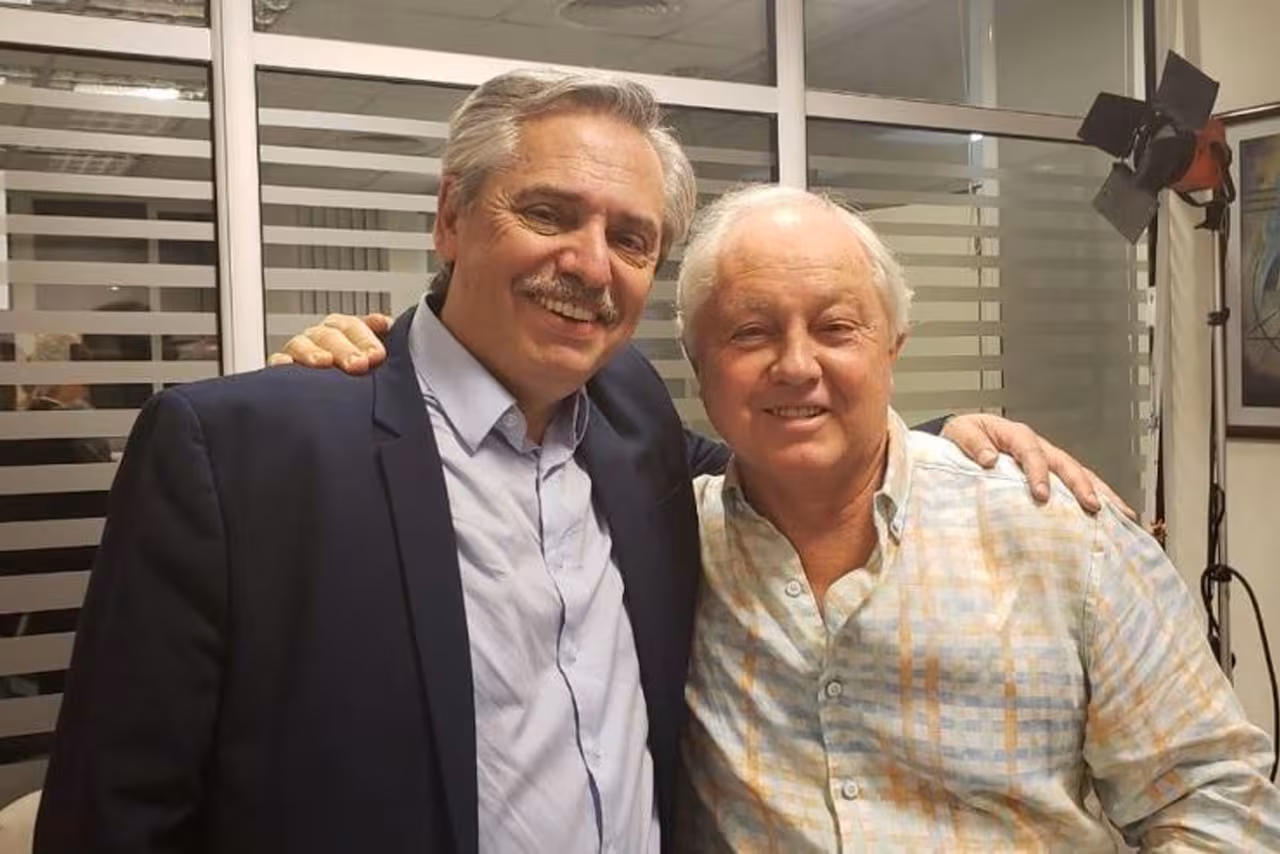 Alberto Fernández junto a Héctor Martínez Sosa.