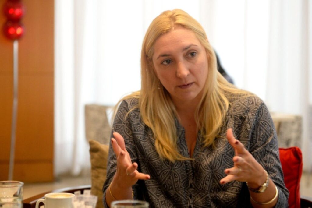 La senadora bonaerense del PRO, Aldana Ahumada.