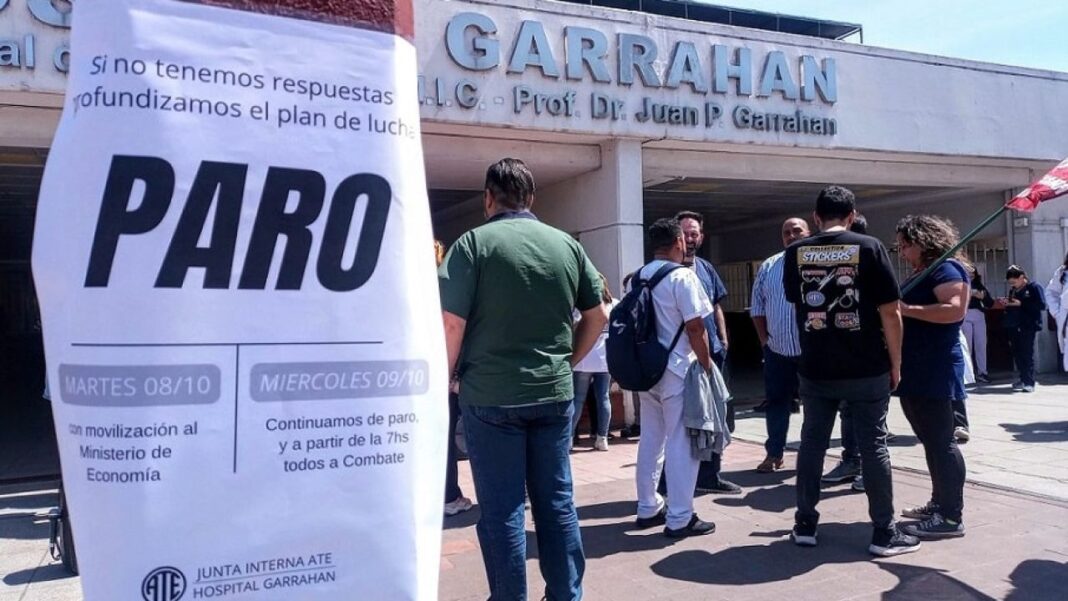 El conflicto en el Hospital Garrahan continúa con nuevas medidas de fuerza y un paro nacional convocado por APyT.