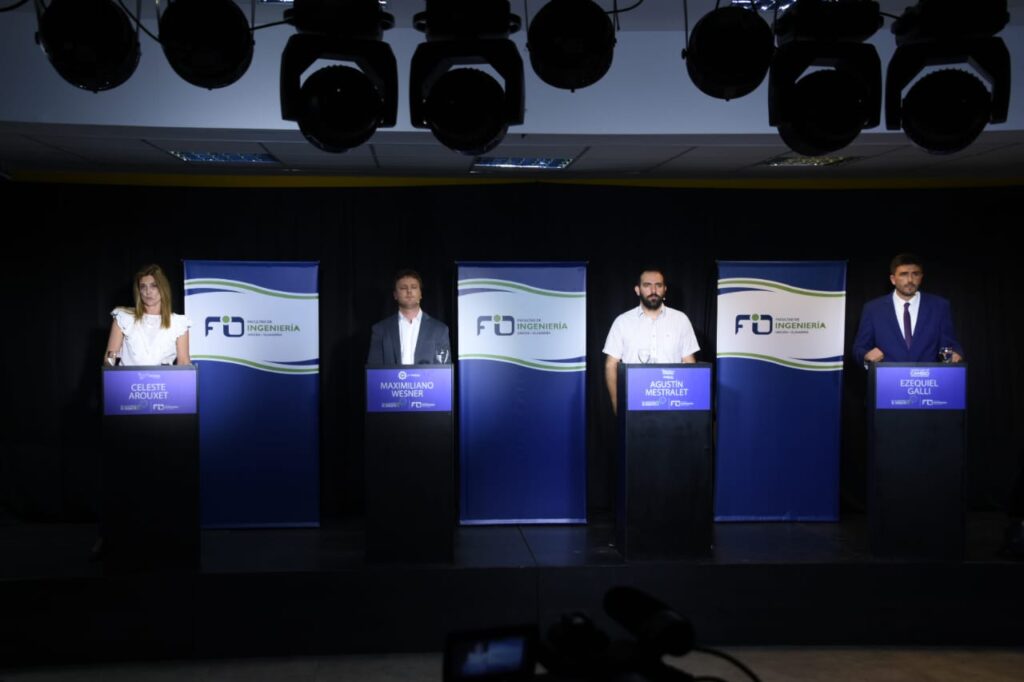 El debate de candidatos a intendente de Olavarría en 2023.