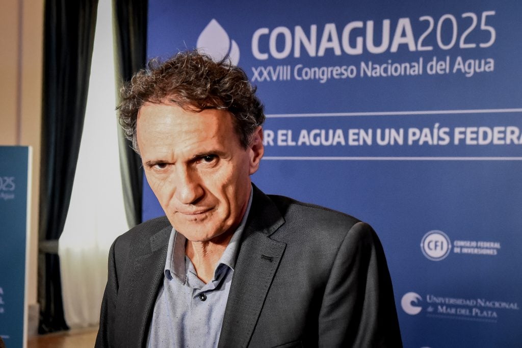 El ministro de Kicillof, Gabriel Katopodis, estuvo presente en el Congreso del Agua.