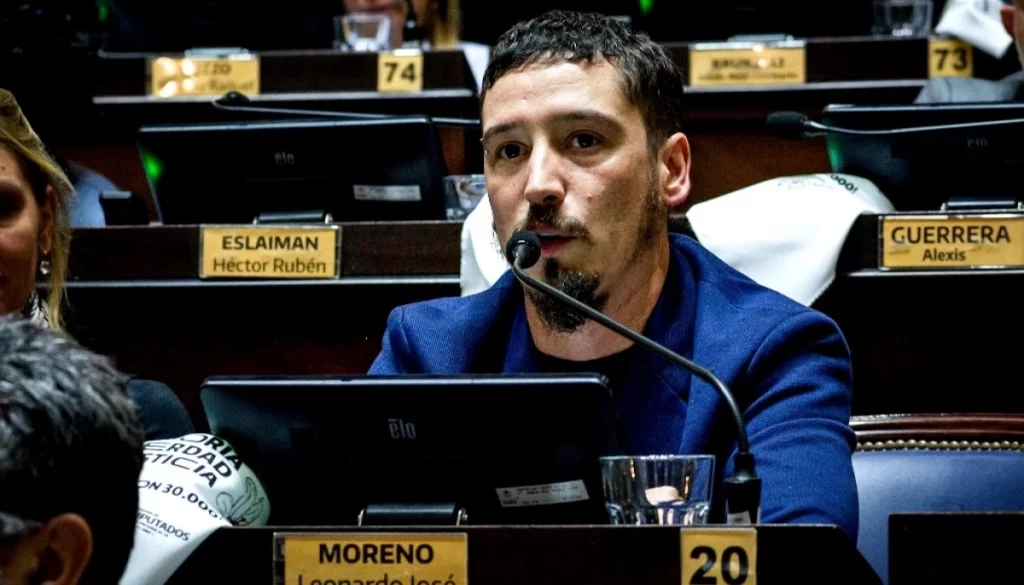Leonardo Moreno, el diputado bonaerense de la Primera sección que cruzó al intendente de Tres de Febrero por las obras públicas.