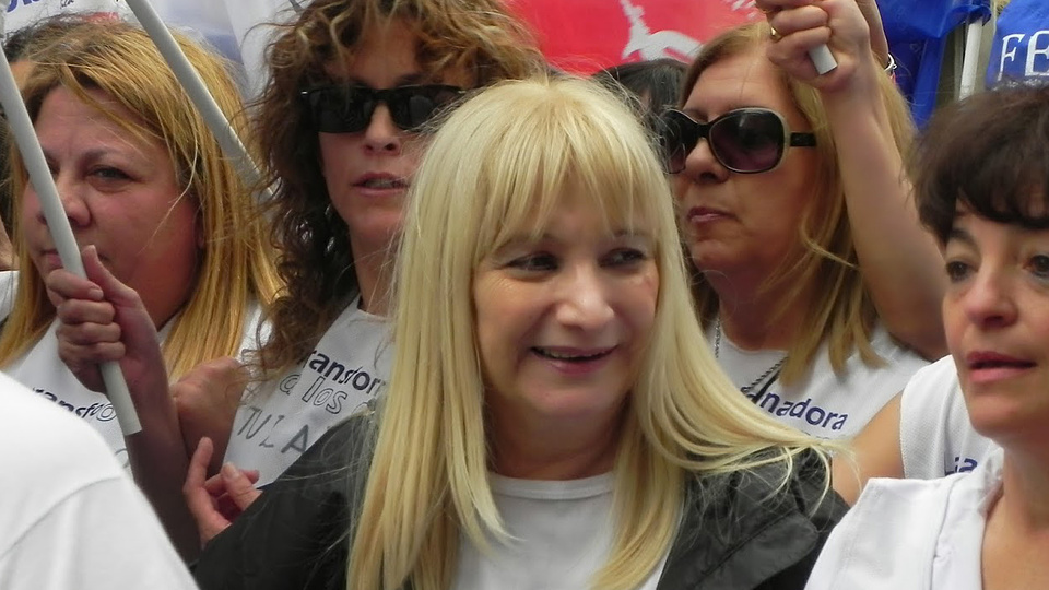 Edith Contreras, secretaria general de UDA, uno de los gremios que nuclea a los docentes bonaerenses. 