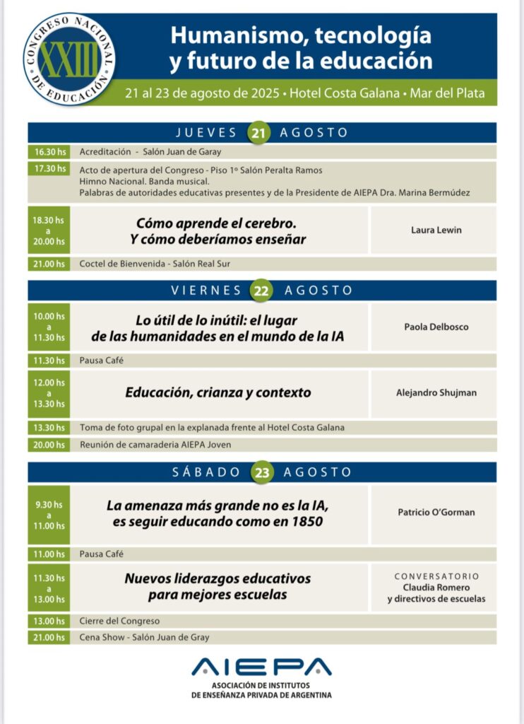 Mar del Plata se transformará en el epicentro del debate educativo nacional con la realización del XXIII Congreso Nacional de Educación Privada.