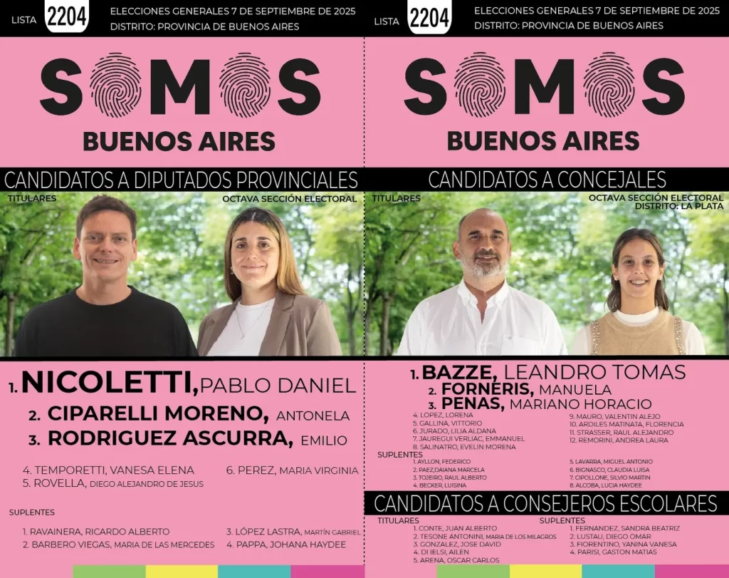 
La Plata: los candidatos de Somos Buenos Aires.