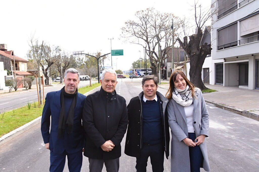 Iañez participó de la inauguración de la renovada Diagonal 74 junto a Julio Alak y Axel Kicillof.
