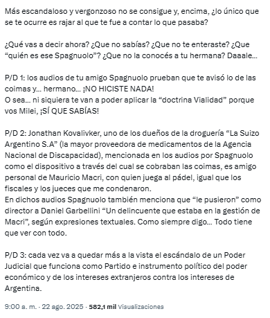 La Justicia halló al ex titular de la ANDIS, Diego Spagnuolo, en un barrio cerrado de Pilar y le secuestró su teléfono celular.