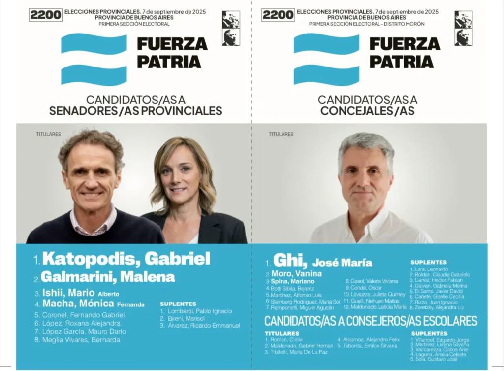 La Justicia habilitó la lista de unidad de Fuerza Patria en Morón y el hermano del actual intendente, Lucas Ghi, será el candidato del peronismo para las elecciones legislativas.