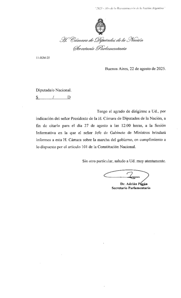 En medio del pedido de coimas, Guillermo Francos, brindará su informe de gestión en la Cámara de Diputados.