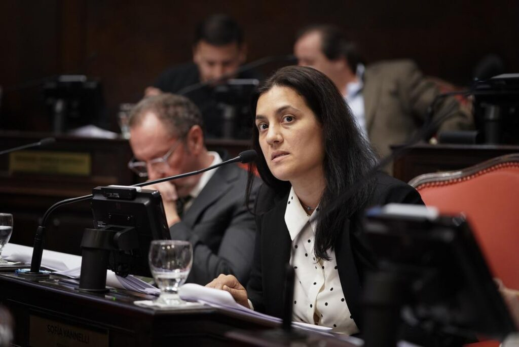 La candidata a diputada bonaerense, Sofía Vannelli, destacó la importancia de estas elecciones para contrarrestar el ajuste del gobierno de Milei.