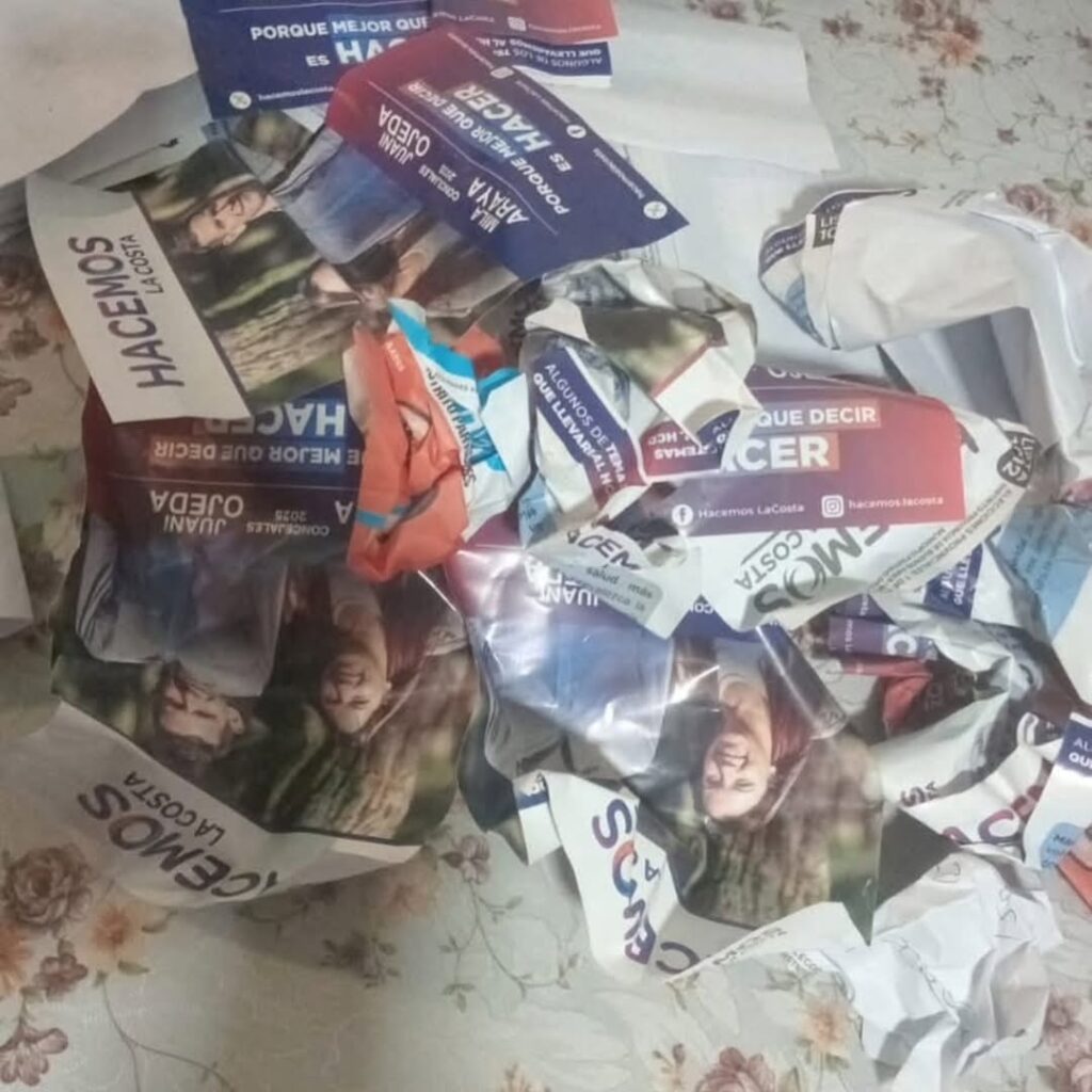 Juan Ojeda denunció que Somos Buenos Aires "destroza y esconde" boletas de Hacemos La Costa.
