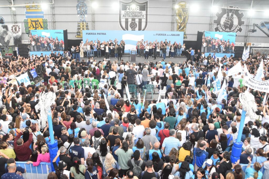 El mensaje de Cristina Kirchner fue reproducido en el acto "La Fuerza de la Salud" que encabezó Kicillof en Pilar.