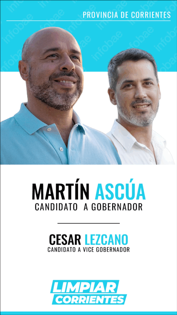Elecciones 2025: Corrientes elige su candidato a gobernador, la lista del peronismo lleva de candidato a Martín "Tincho" Ascúa.