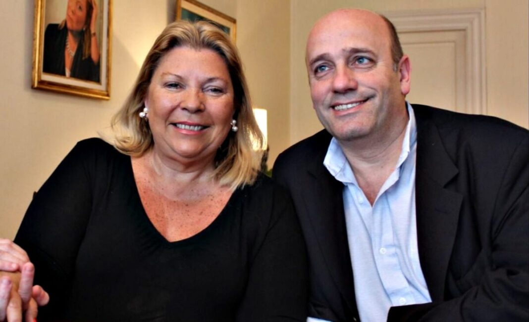 La referente de la Coalición Cívica, Elisa “Lilita” Carrió, apoyó a su candidato a diputado bonaerense, Andrés De Leo.