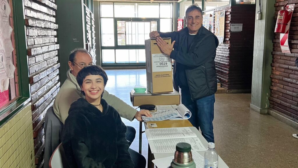 
Rubén Eslaiman votó en San Martín.