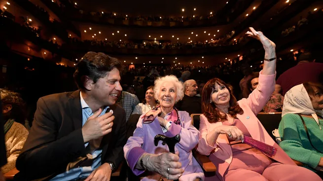 Estela de Carlotto reforzó su vínculo político con Axel Kicillof y ha sido "mediadora" en medio de las tensiones internas con otras alas del peronismo.