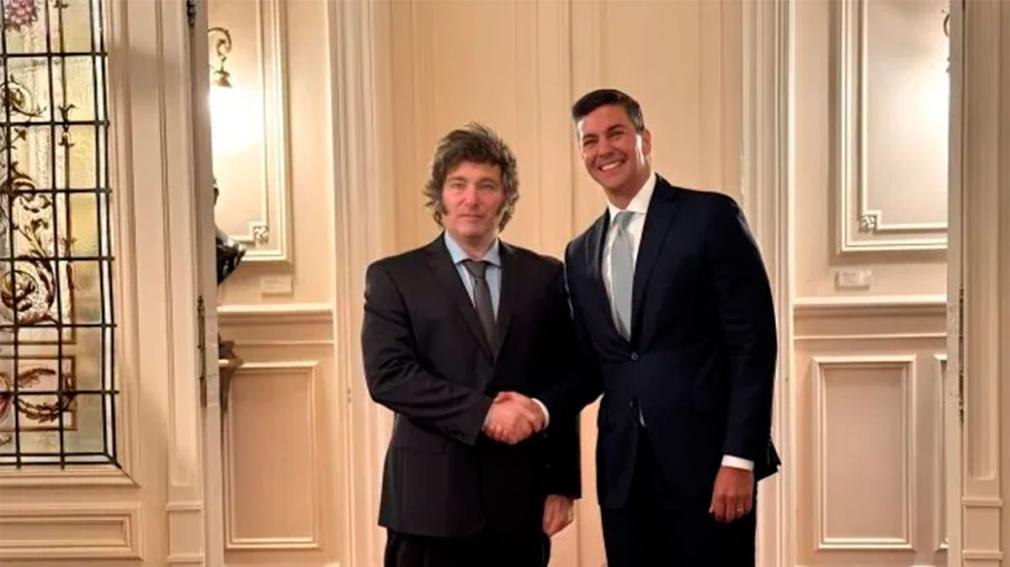 En el marco de la cumbre de la CPAC, Milei elogió a su par de Paraguay, Santiago Peña al que definió como un "modelo regional".