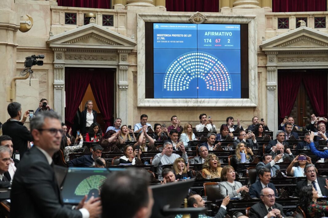 Diputados Nación Diputados de la oposición rechazaron el veto presidencial a la ley de emergencia en pediatría y a la ley de financiamiento universitario.