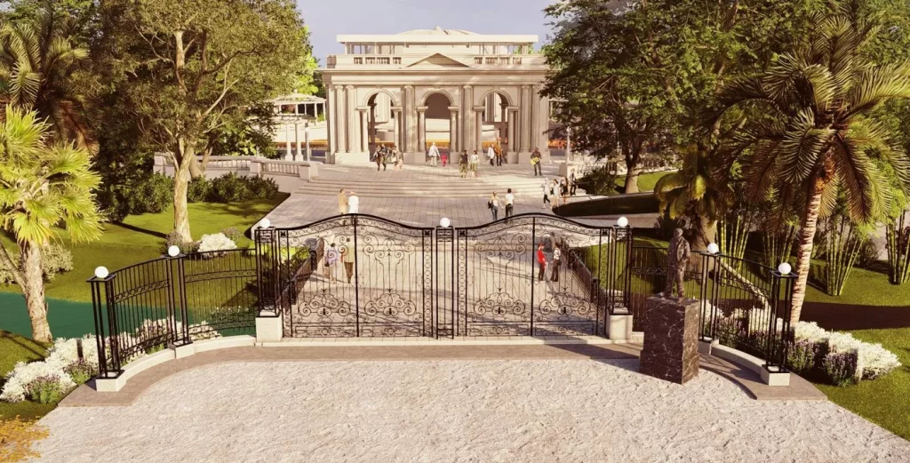 El render que muestra cómo quedará después de las obras el Teatro del Lago de La Plata.