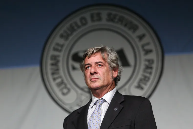 El titular de la SRA, Nicolás Pino, sintetizó el malestar de los productores por la fugaz quita de retenciones.